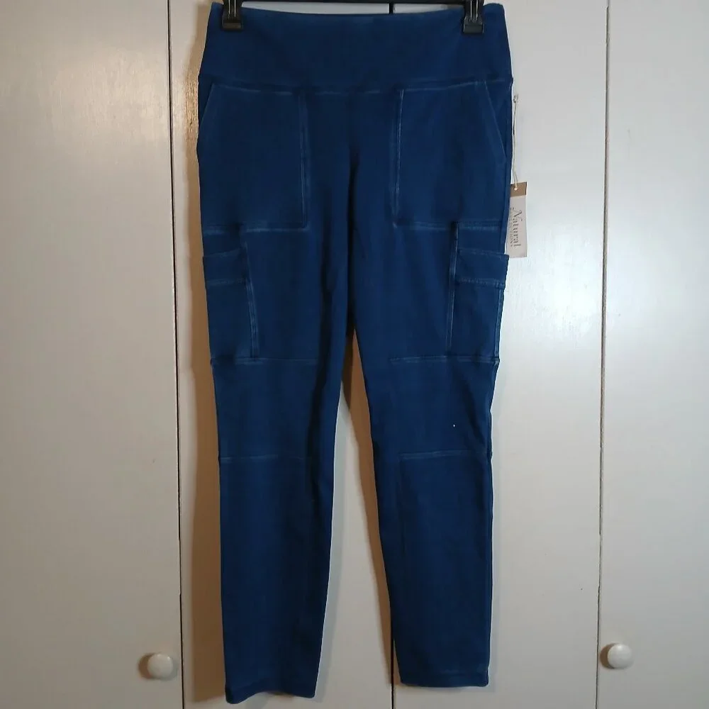 NWT Natural Reflection Women's Medium Utility Leggings in Blue (0381J3) - Picture 1 of 10